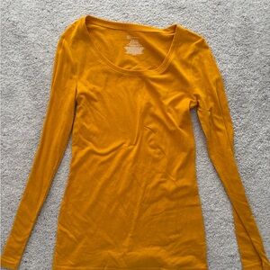 No Boundaries Women's Golden Long Sleeve Top